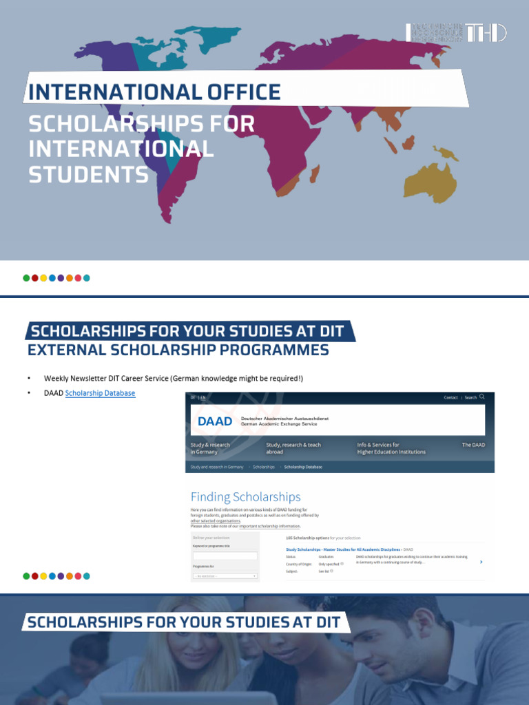 DIT Scholarships and Application Guide | PDF