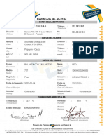 Certificado No A9-2184