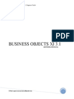 Business Objects XI 3.1 Beginner Guide For U