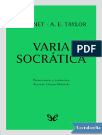 Burnet y Taylor - Varia socrática