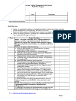 Asset Liability Mgmt Policy Review Work Program