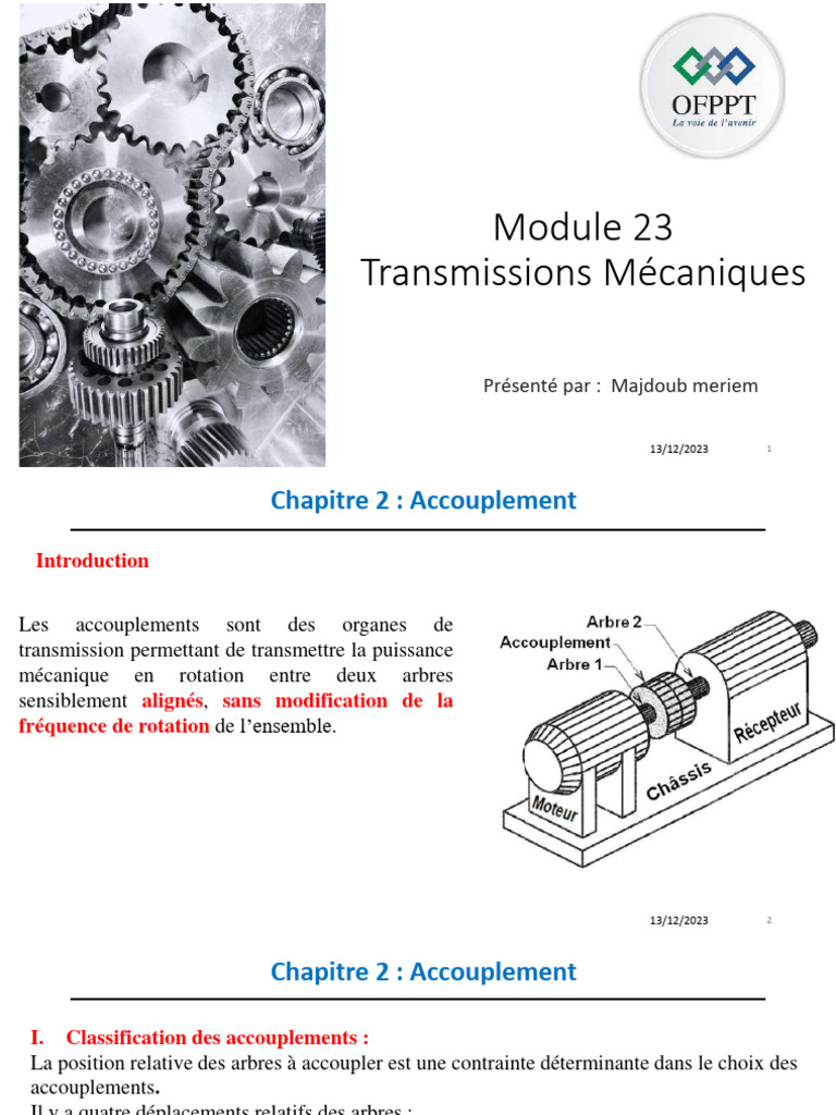 Accouplements Mécaniques : Types et Usages | PDF | Transmission intégrale |  Voitures