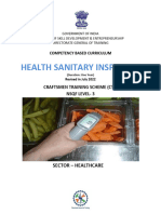 Health Sanitary Inspector - CTS2.0 - NSQF-3