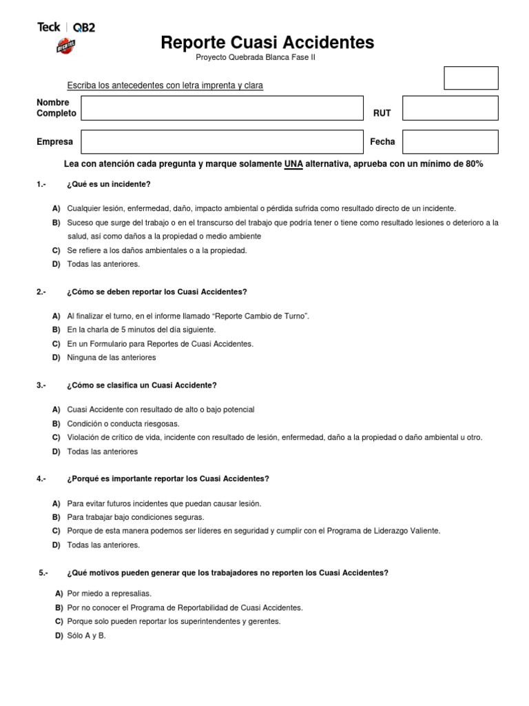 Aplicación de Notificación de Cuasi Accidentes | PDF