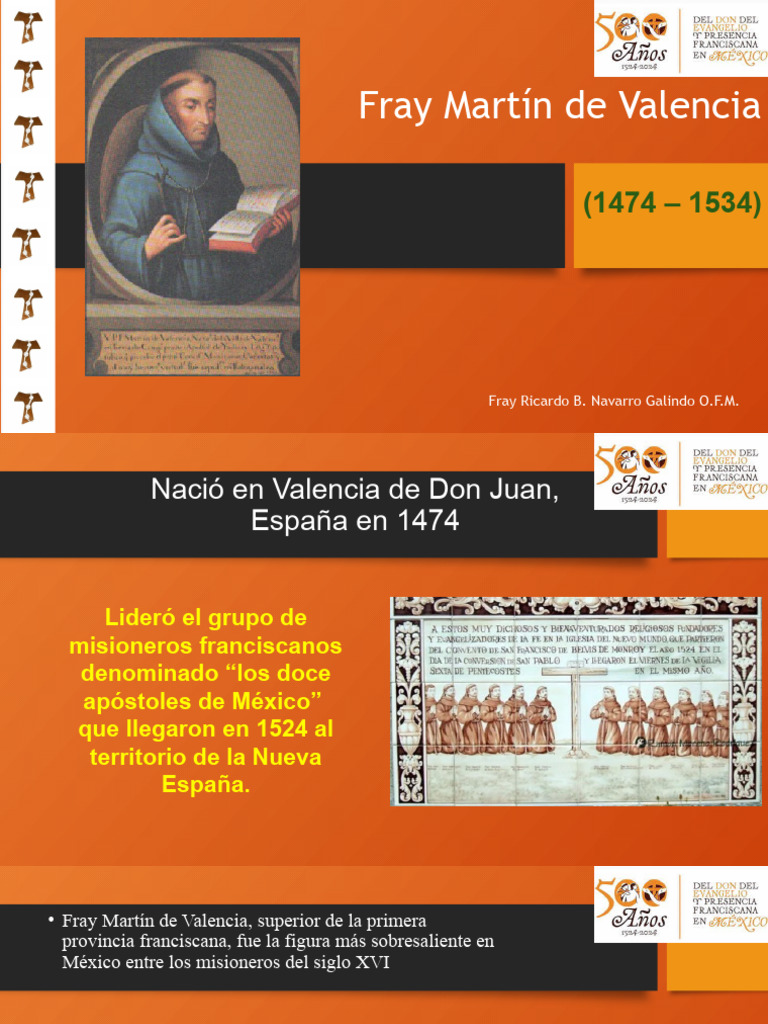 Fray Martín de Valencia: Misionero en México | PDF | Religión y ...
