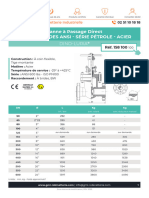 Vanne A Passage Direct Moulee Brides ANSI Petrole Acier