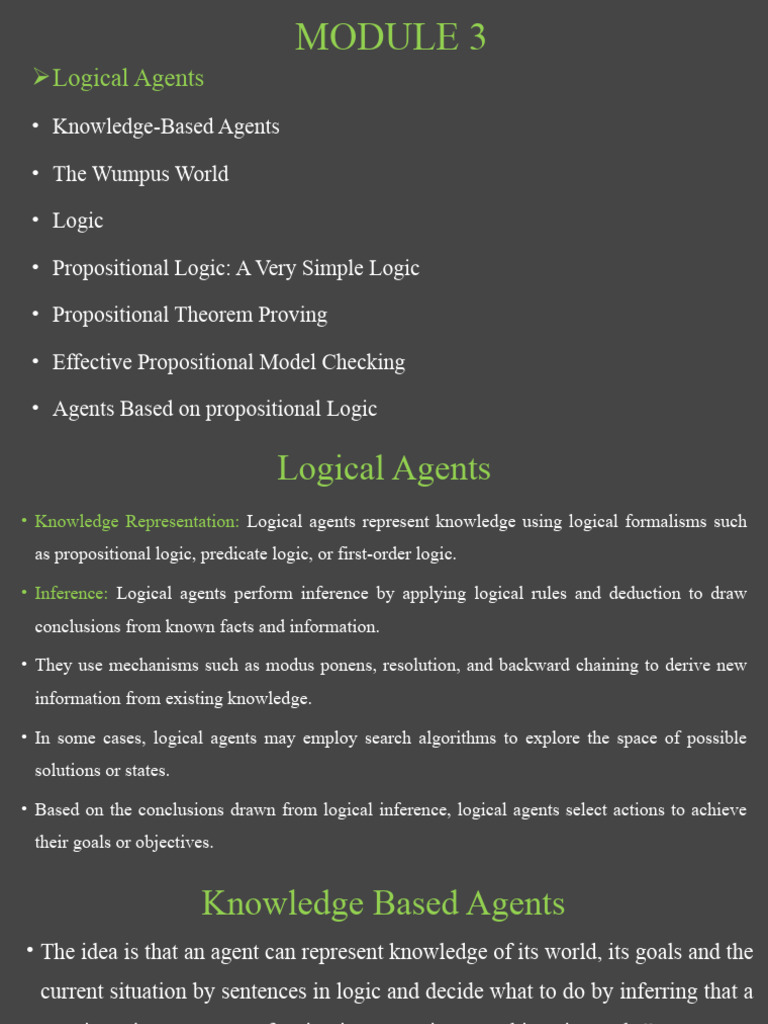 Ai-Module 3 | PDF | Logic | Deductive Reasoning