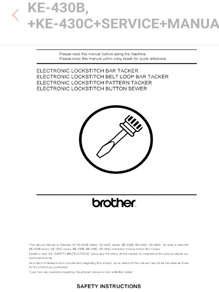 Manual 430 Brother | PDF