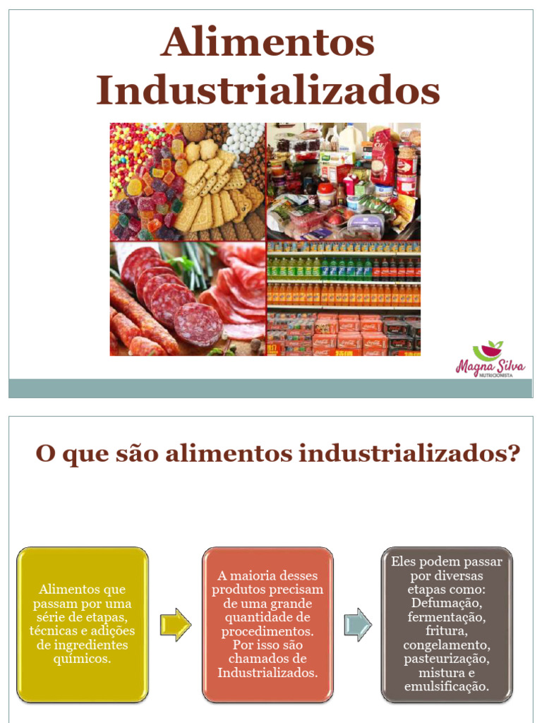Entenda os Alimentos Industrializados | PDF | Alimentos | Vitamina
