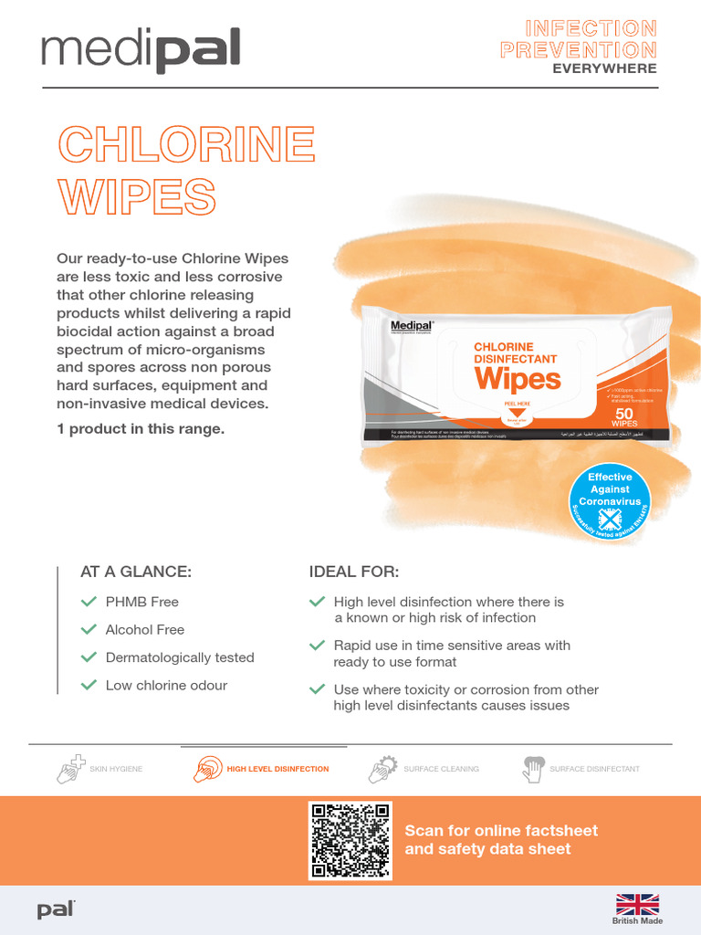 PAL Factsheet Template Chlorine Wipes PDF Disinfectant Chlorine