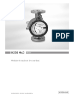 Rotâmetro H250 M40 - Manual