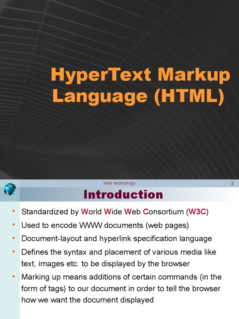 HTML | PDF | Markup Language | Html