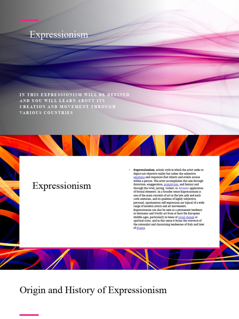 Expressionism: Origins and Impact | PDF | Expressionism | Impressionism