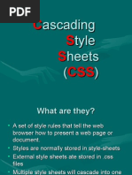 Cascading Style Sheets