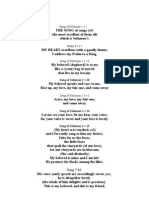 Song of Solomon Song Sheet