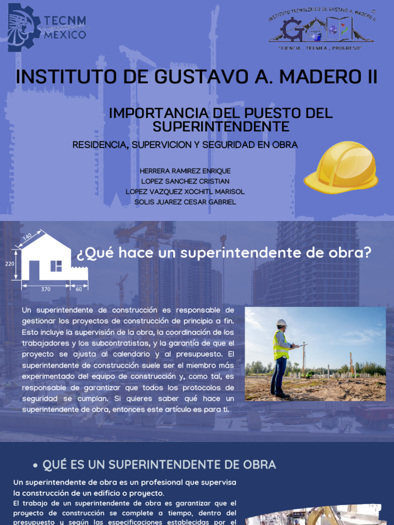 Importancia Del Puesto de Superintendente | PDF | Business | Liderazgo