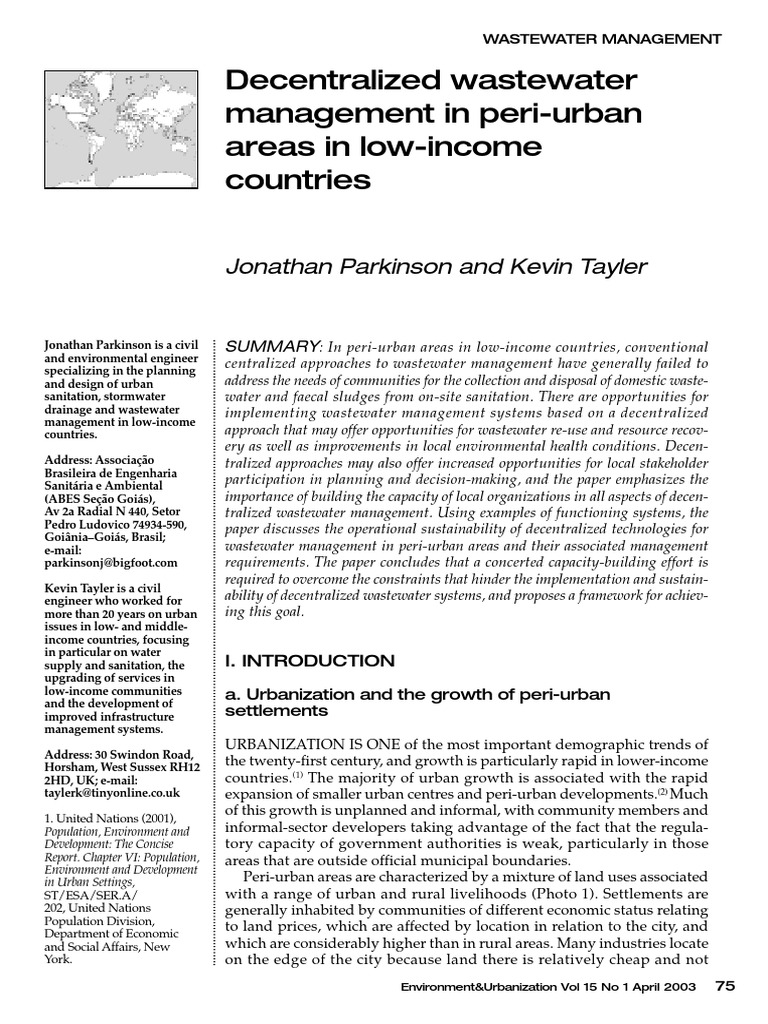 Decentralized Wastewater Solutions | PDF | Sewage Treatment | Anaerobic ...