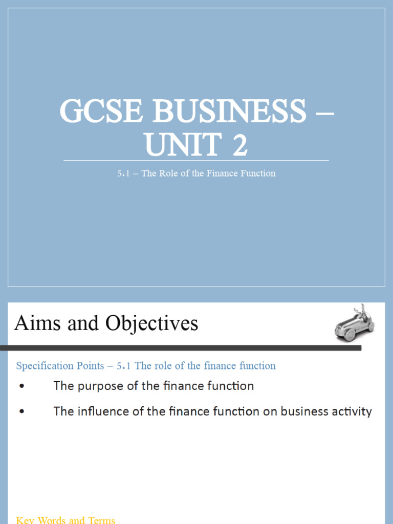 Role of the Finance Function in Business | PDF | Income Statement ...