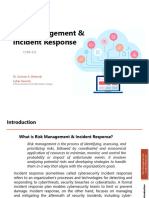 Risk Management & Incident Response