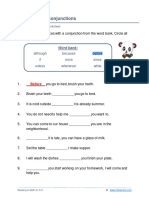 Grade 3 Subordinating Conjunctions A