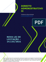 Semana 12 - Direito Administrativo II - Licitação