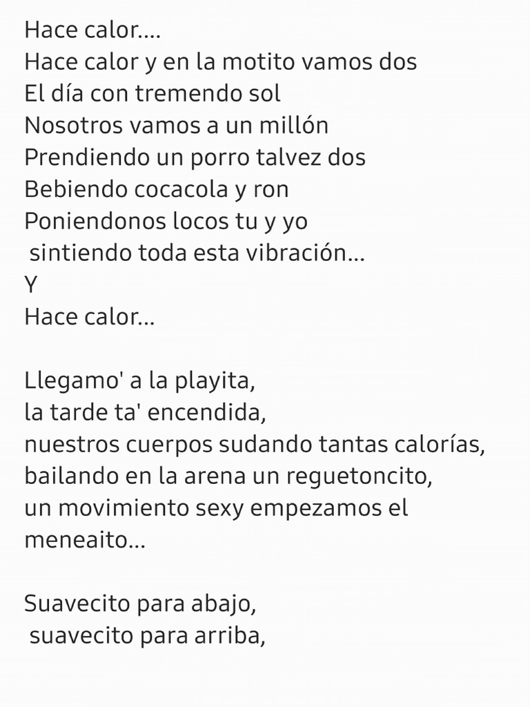 Hace Calor | PDF