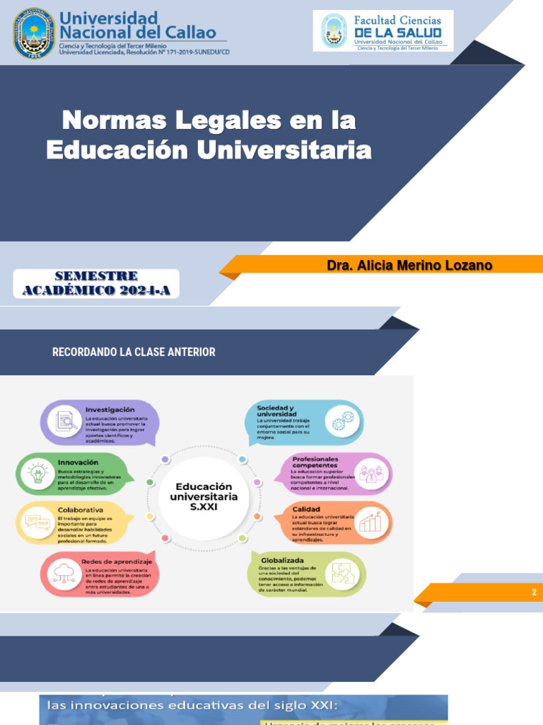 Normas Legales en Educación Universitaria | PDF | Universidad ...