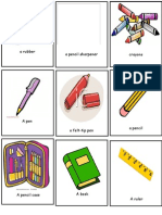 Classroom Objects Cards
