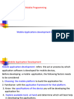 Lecture03 - Mobile Development Application Process