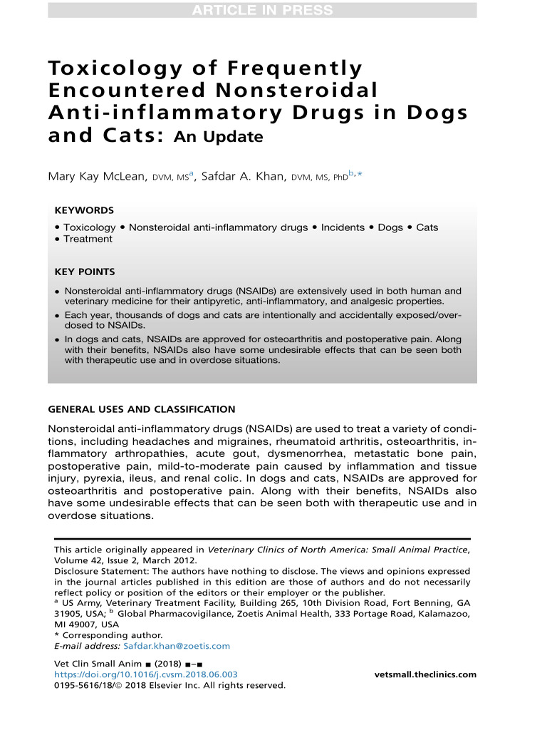 Mclean 2018 | PDF | Nonsteroidal Anti Inflammatory Drug | Aspirin
