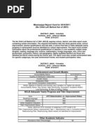 2011 Jms NCLB Report Card