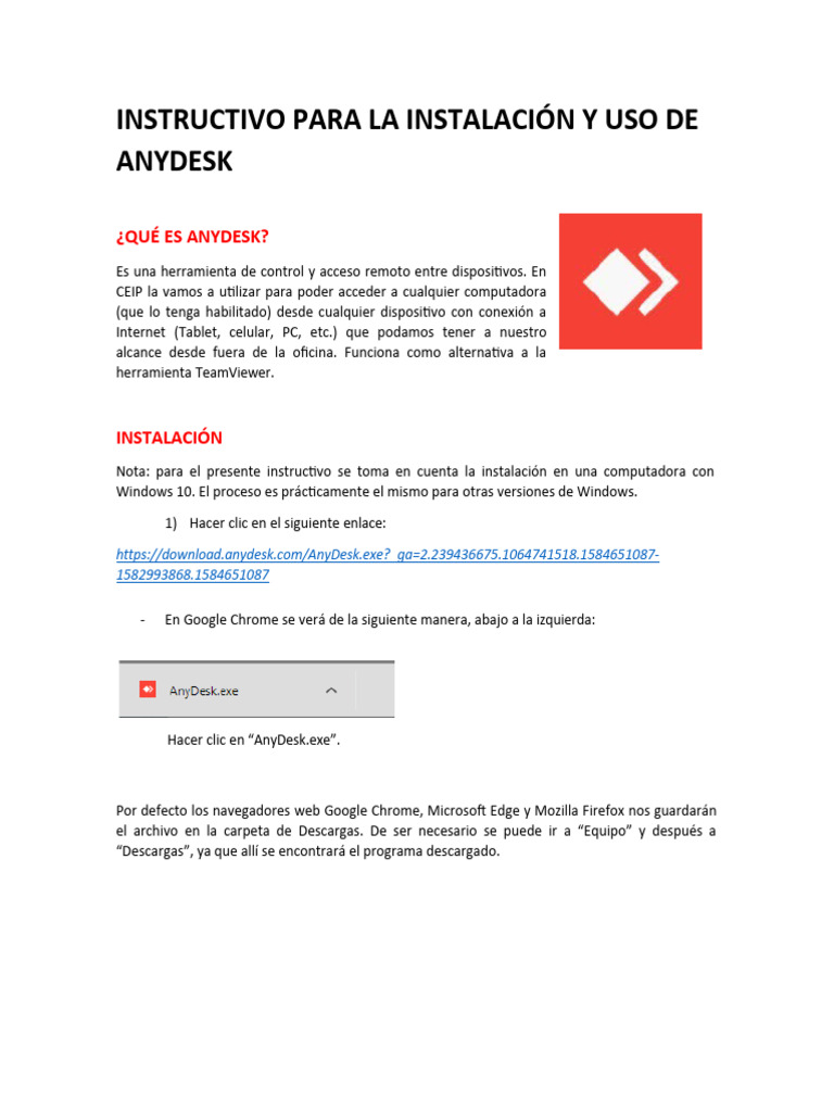 Manual Any Desk | PDF | Microsoft Windows | Windows 10