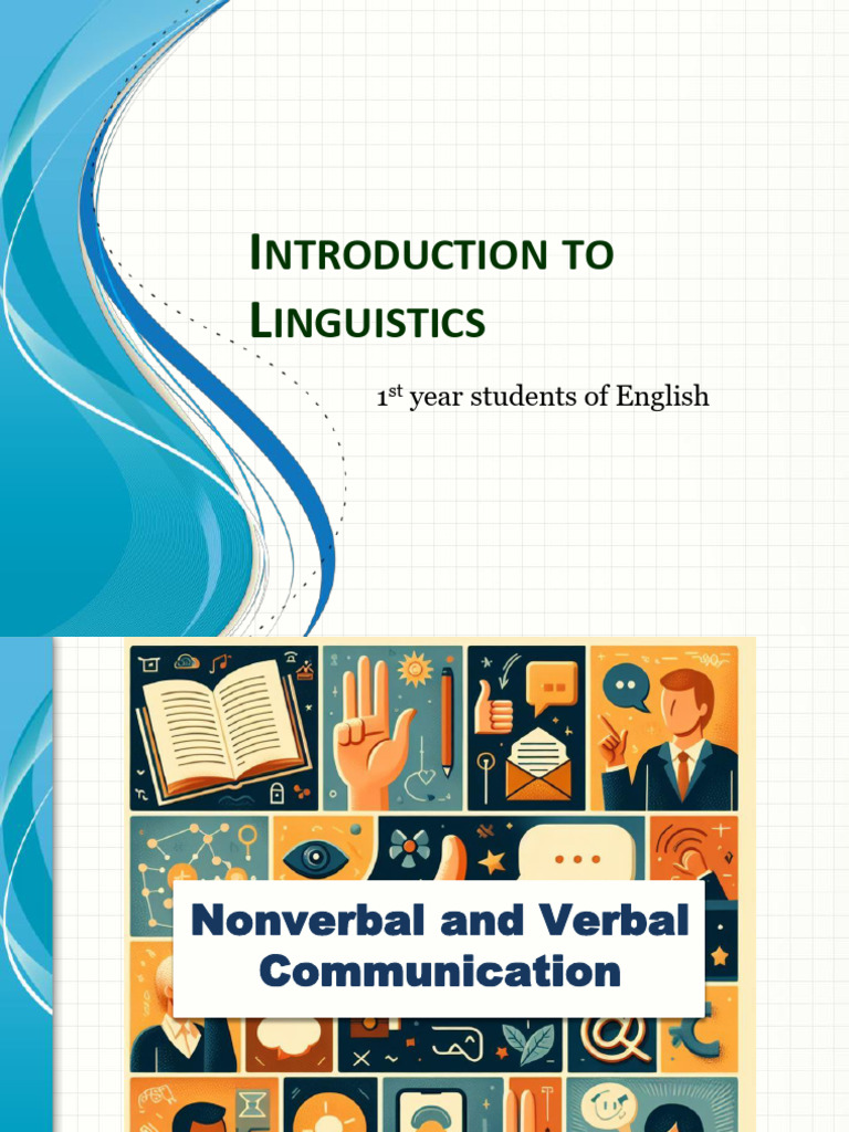 Introduction to Linguistics: Communication | PDF | Communication ...