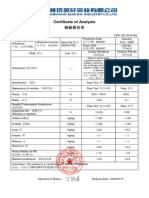 达威20126无水柠檬酸分析单2AZ2007251 20T