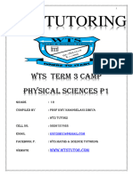 WTS P Science 1 12 Term 3 Camp