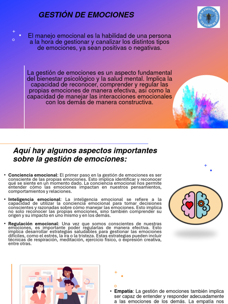 Gestión Efectiva de Emociones | PDF | Las emociones | Inteligencia ...