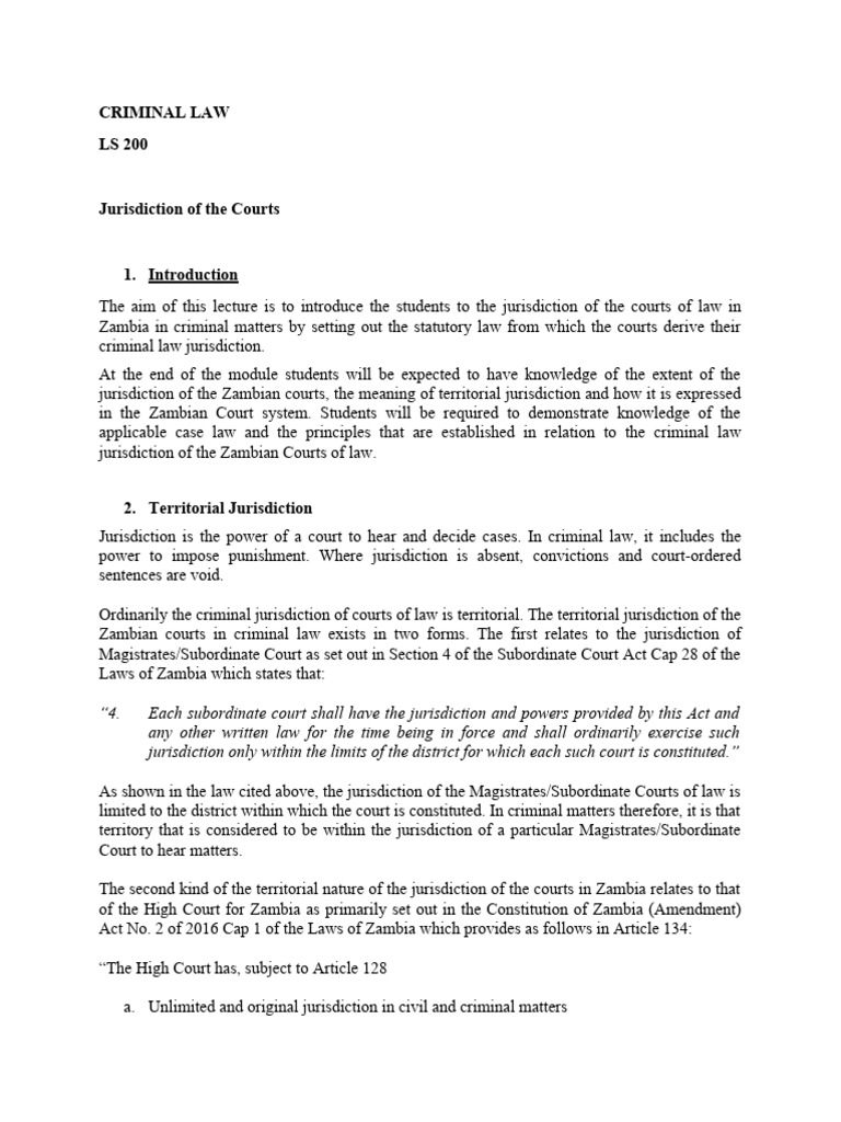 Lecturenotesp | Download Free PDF | Jurisdiction | Magistrate