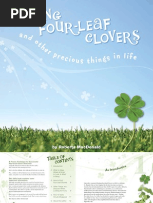 Four Leaf Clover Book