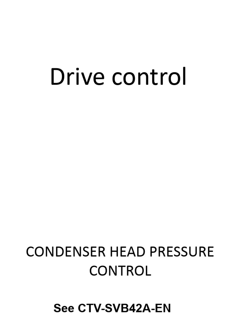 Condenser Head Pressure Control Guide | PDF | Electric Motor | Heat ...