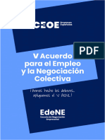 V Acuerdo para el empleo y la Negociación Colectiva