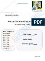 Mock #15 - Chapters 9 To 12 - Questions