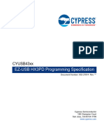 Infineon-CYUSB43xx EZ-USB HX3PD Programming Specification-Software-v01 00-EN