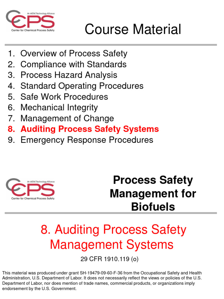 Ccps_audit_psm_1715507009 | PDF | Working Conditions | Workplace