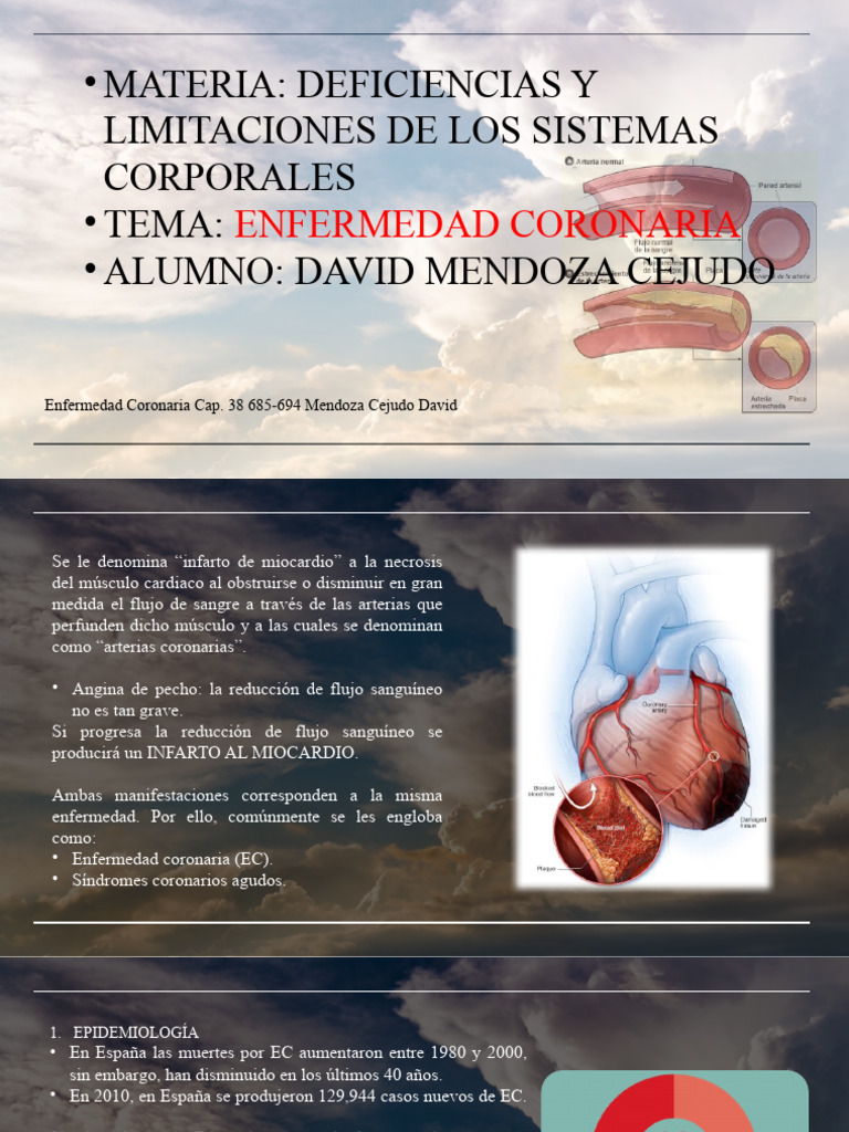 Enfermedad Coronaria | PDF | Trombosis | Infarto de miocardio