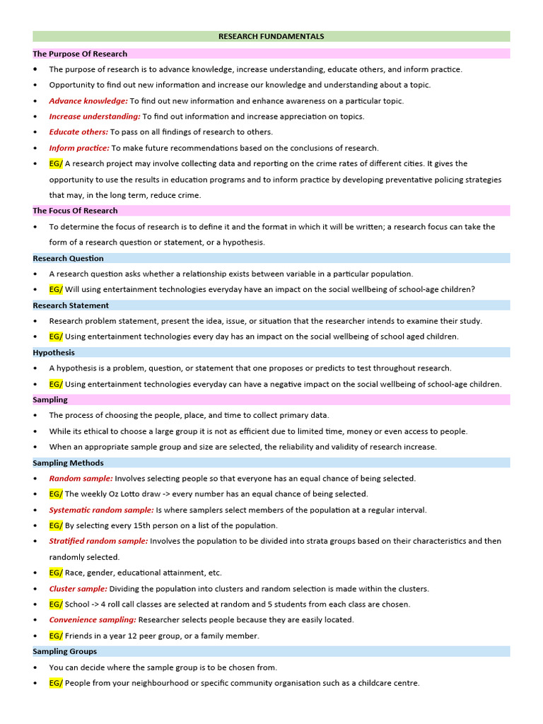 Research Methodology Pdf Methodology Sampling Statistics