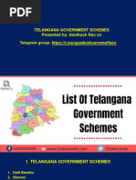 Telangana Schemes by Santhosh Rao Sir