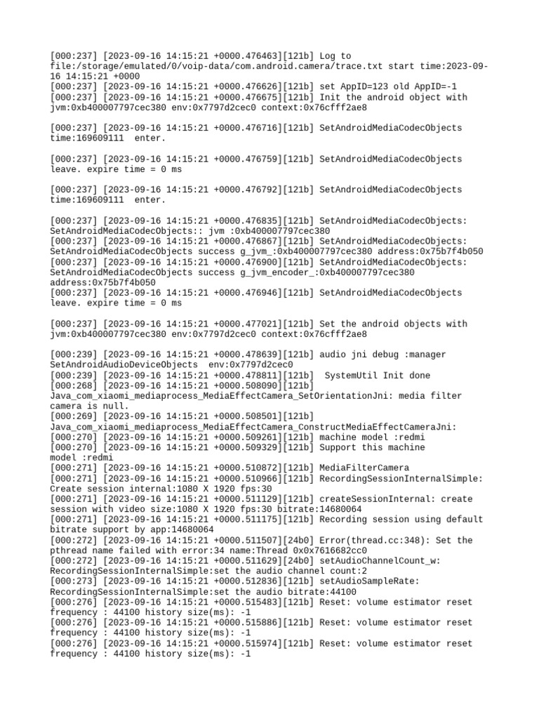 Android Media Processing Log Analysis | PDF | Shader | Digital Technology