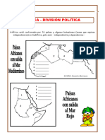 División Política de África