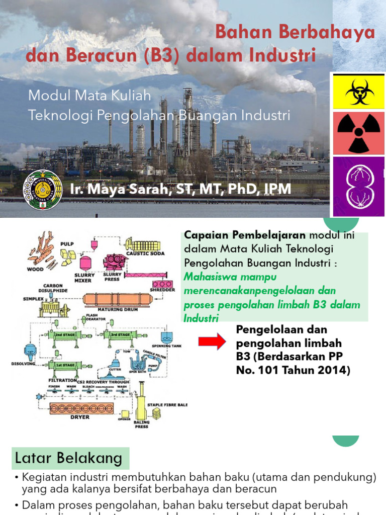 Pengelolaan Limbah B3 DLM Industri | PDF | Griya & Taman