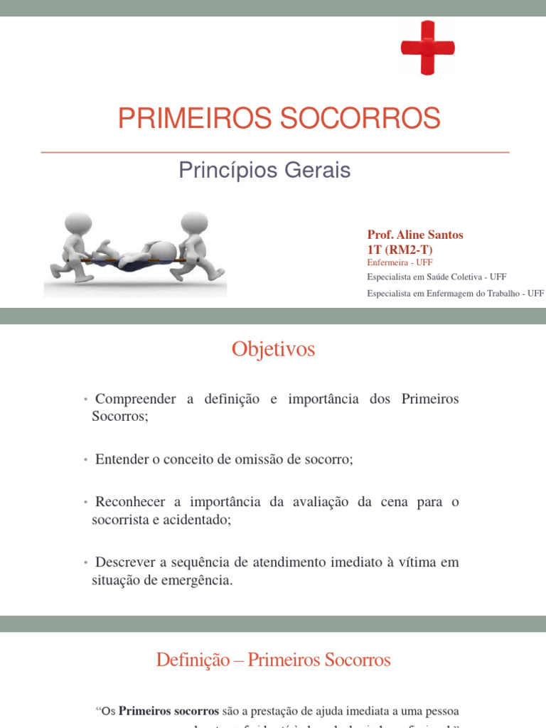 Introdução aos Primeiros Socorros | PDF | Primeiros socorros | Enfermagem